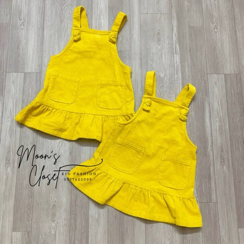 VN- Váy yếm nhung size 12m-5y