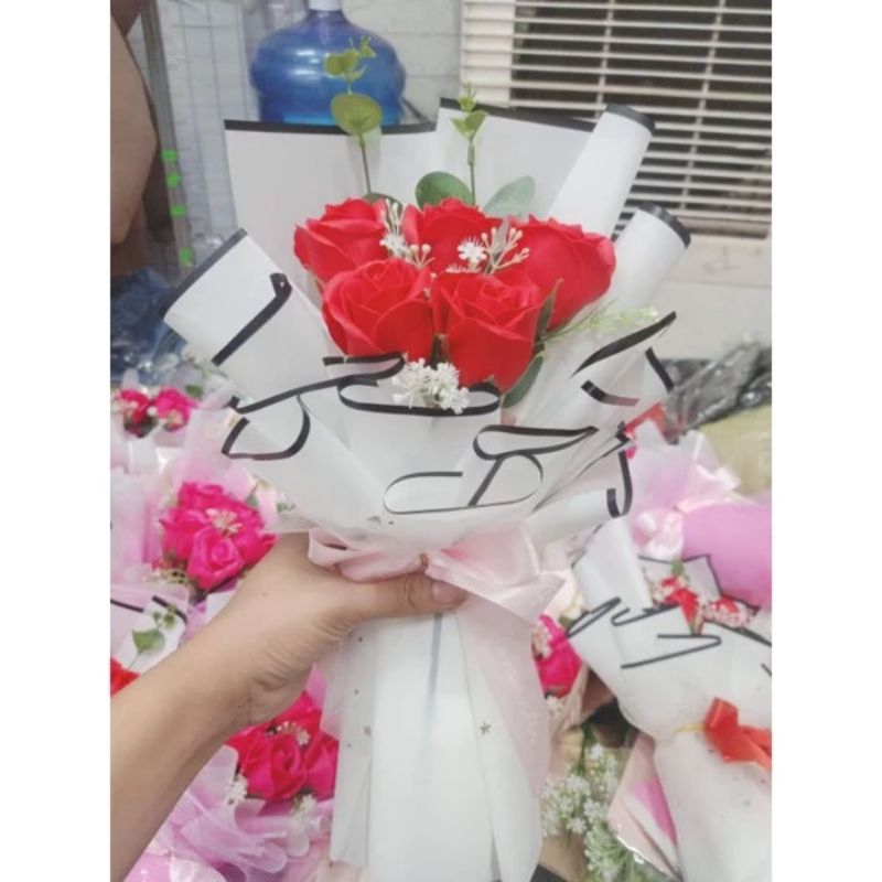 Cốt hoa 5_7 bông hoa sáp