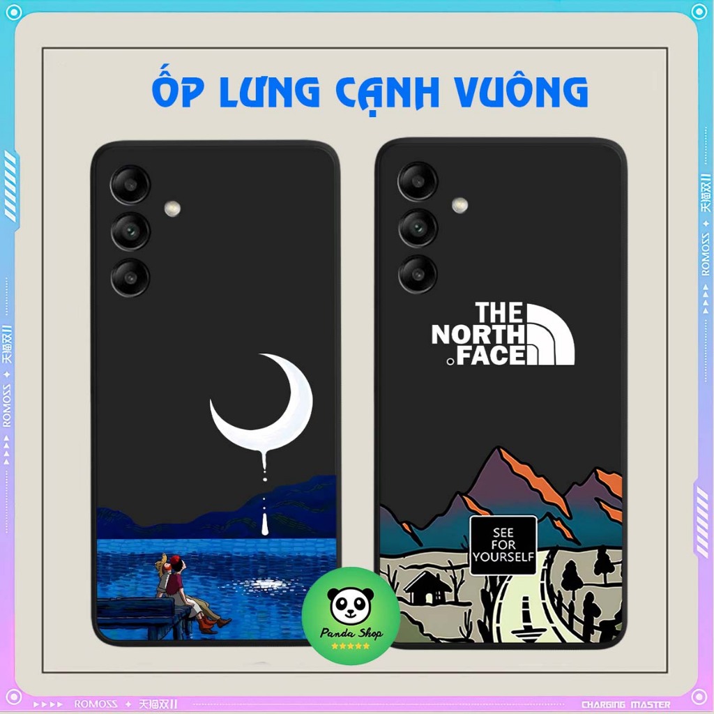 Samsung A14 / M14 / A24 / A54 Cạnh Vuông Bảo Vệ Cam / hình họa tiết