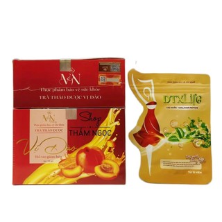 [TẶNG DETOX MỚI] TRÀ GIẢM CÂN VỊ ĐÀO HỘP 15 GÓI CHÍNH HÃNG ĐÔNG ANH