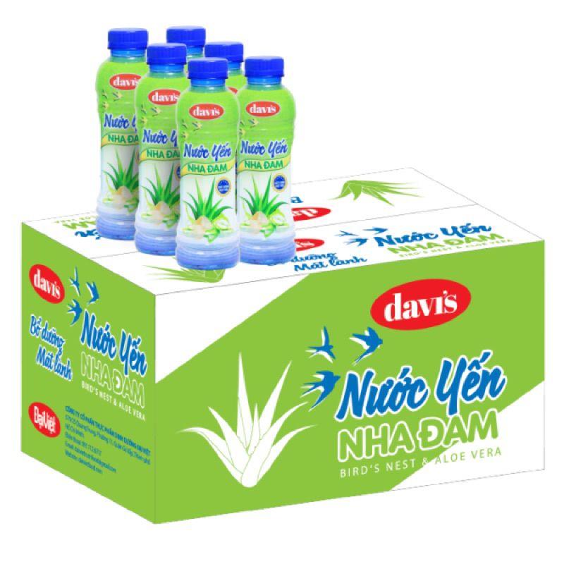 Lốc nước Yến Nha dam Davis 6 chai 450ml