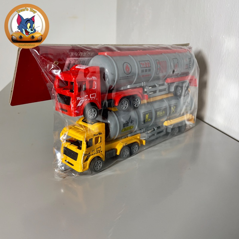 Đồ chơi túi 2 xe bồn ,túi 2 xe container dài cho bé chơi thoả thích