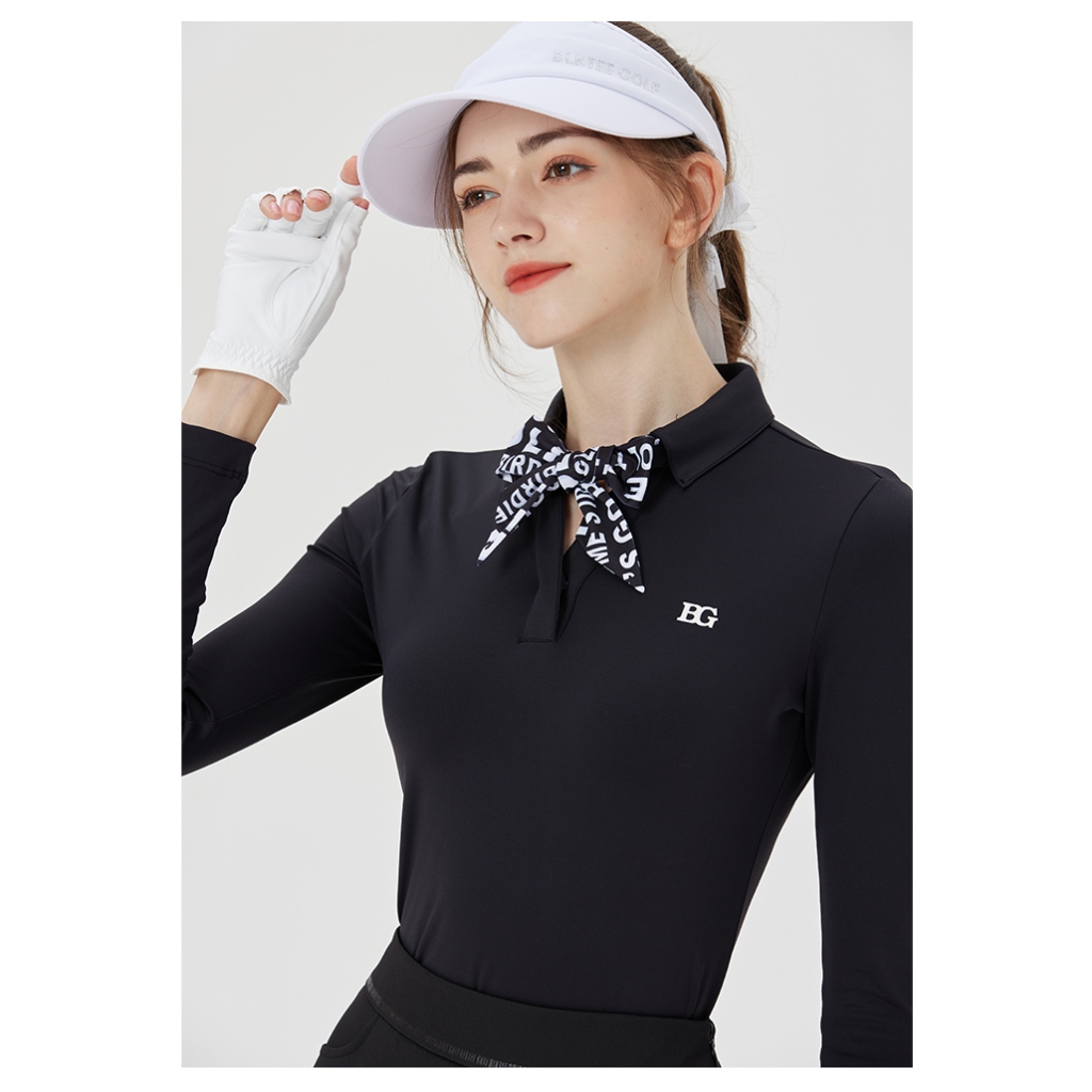 Áo váy golf nữ BLKTEE GOLF hàng cao cấp có tặng kèm khăn lụa mẫu mới nhất 2023 - HC GOLF