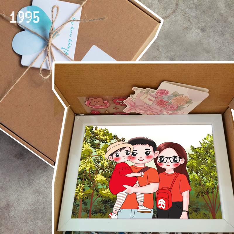 Quà Tặng Tranh Gia Đình Vẽ Theo Yêu Cầu Nhiều Phong Cách