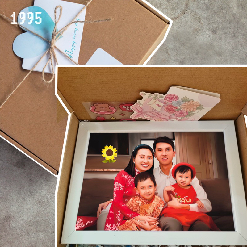 Quà Tặng Tranh Chân Dung Vẽ Theo Yêu Cầu