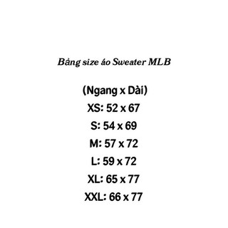 SWEATER MONO MLB [CHÍNH HÃNG] Unisex nam/nữ