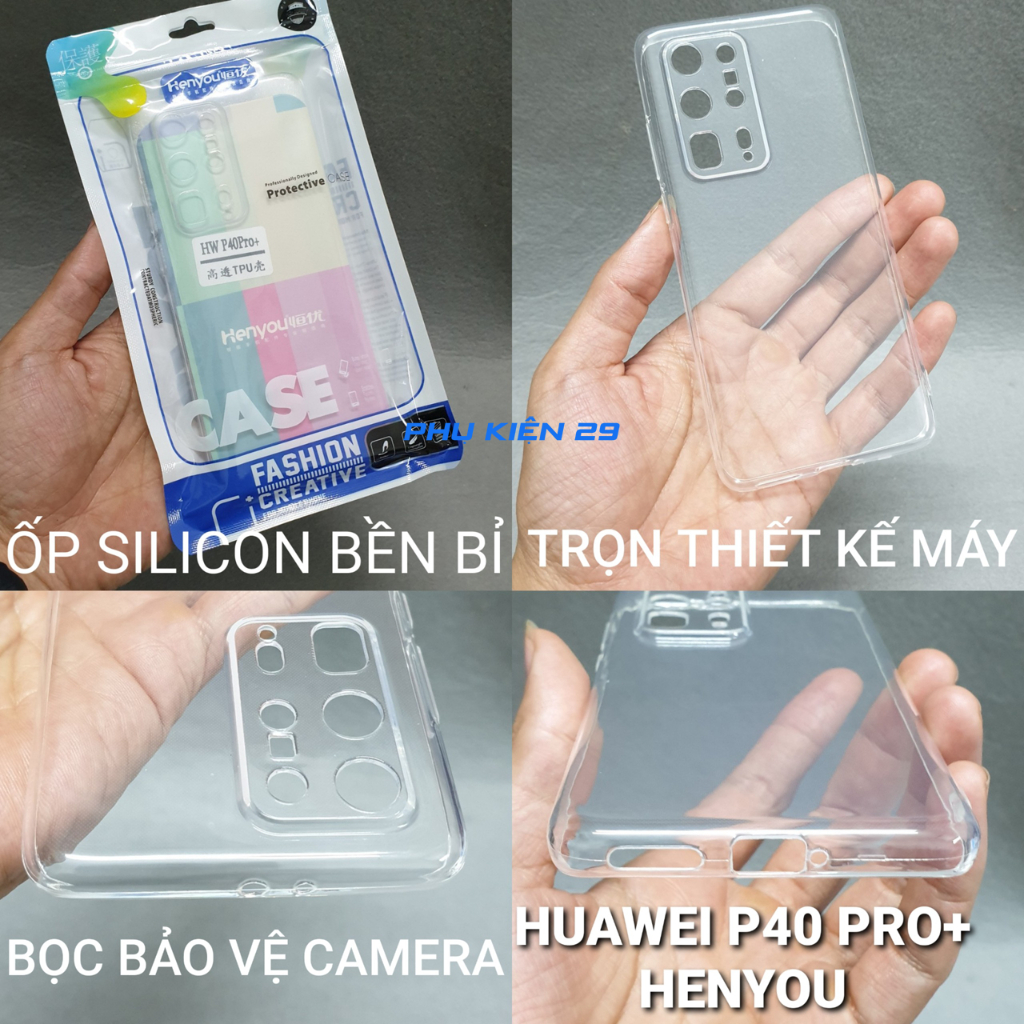 Ốp lưng silicon dẻo trong cao cấp Henyou