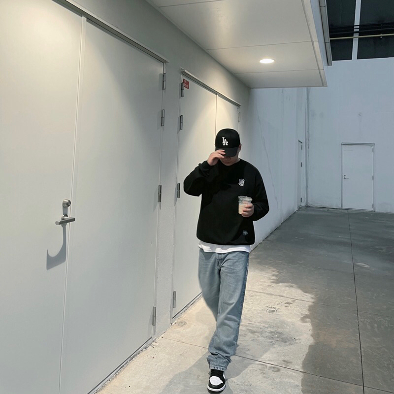 Áo Sweater Slow Basic Thêu Logo