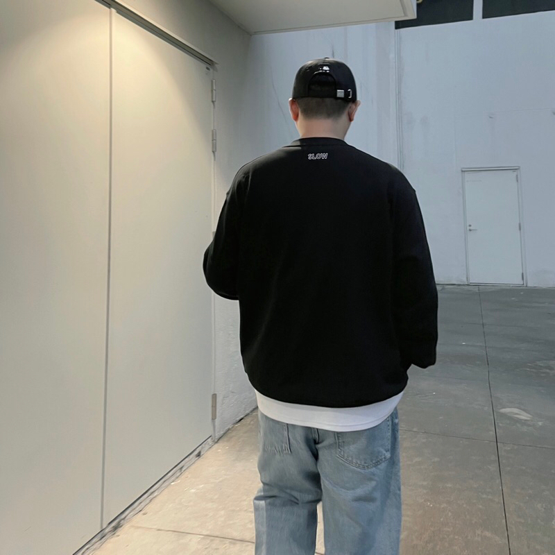 Áo Sweater Slow Basic Thêu Logo