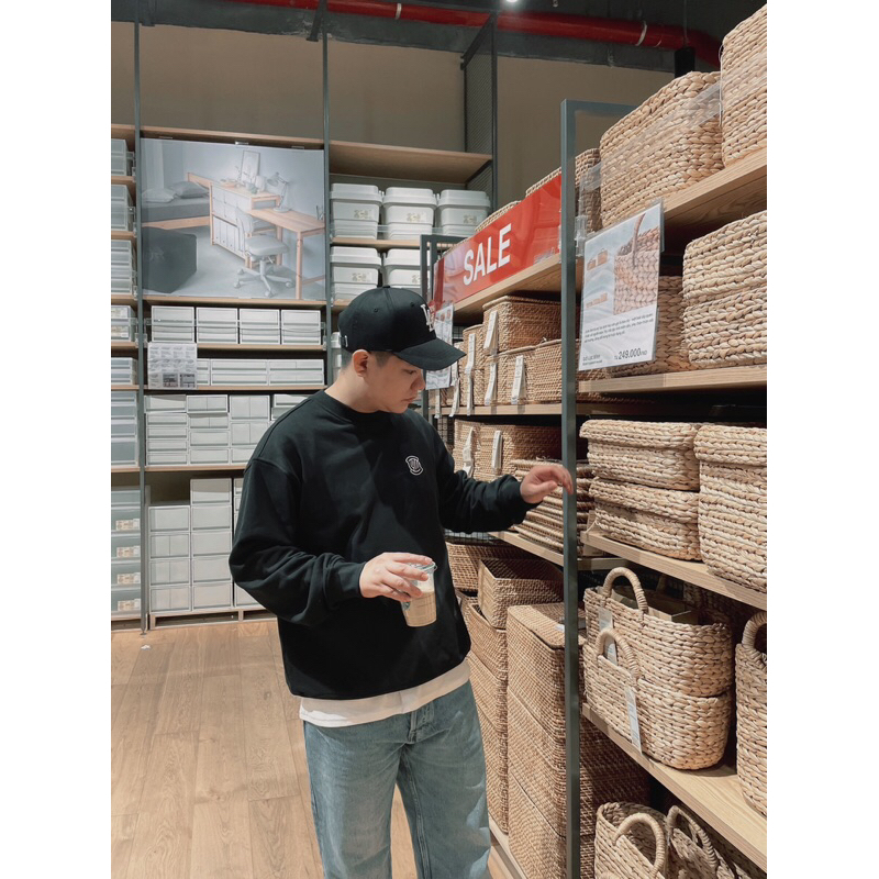 Áo Sweater Slow Basic Thêu Logo