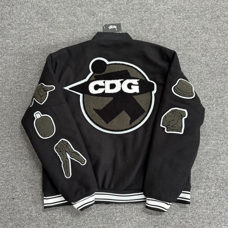 Áo Khoác Mùa Đông Stusssy CDG Trần Bông