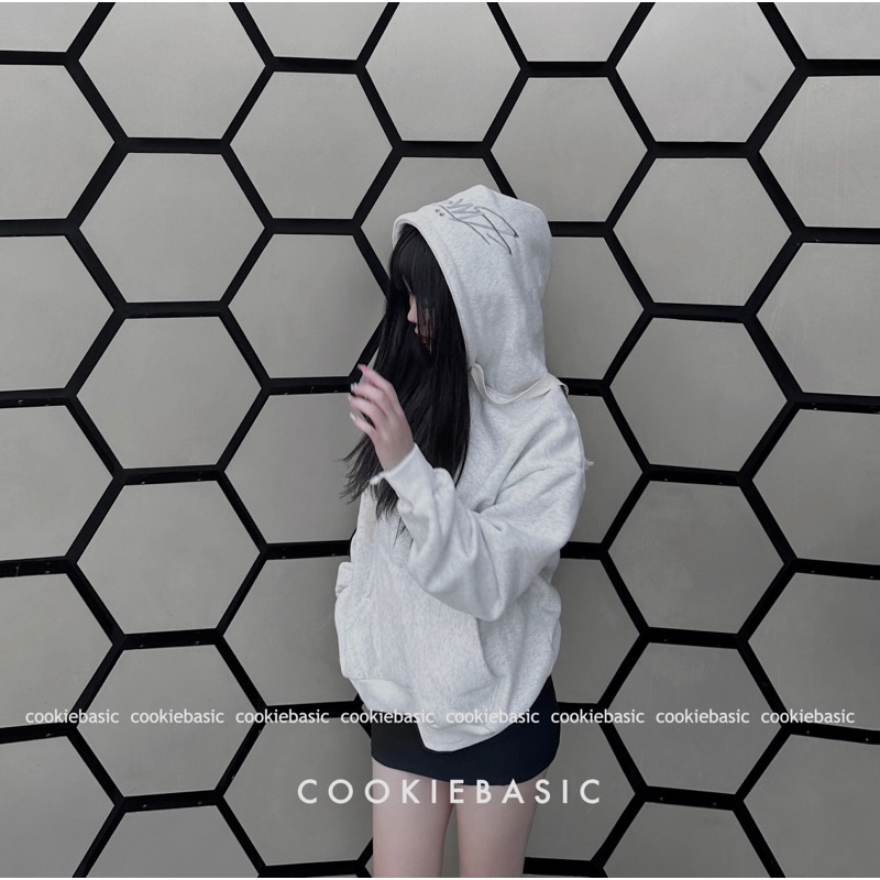 Áo Hoodie Nỉ Bông Thêu Mũ Stu ssy Ba Màu