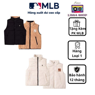 Áo Gile phao MLB lót lông mặc được 2 mặt dành cho nam và nữ mẫu mới