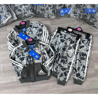 (9-40kg) Bộ nỉ bé trai Das khủng long xám