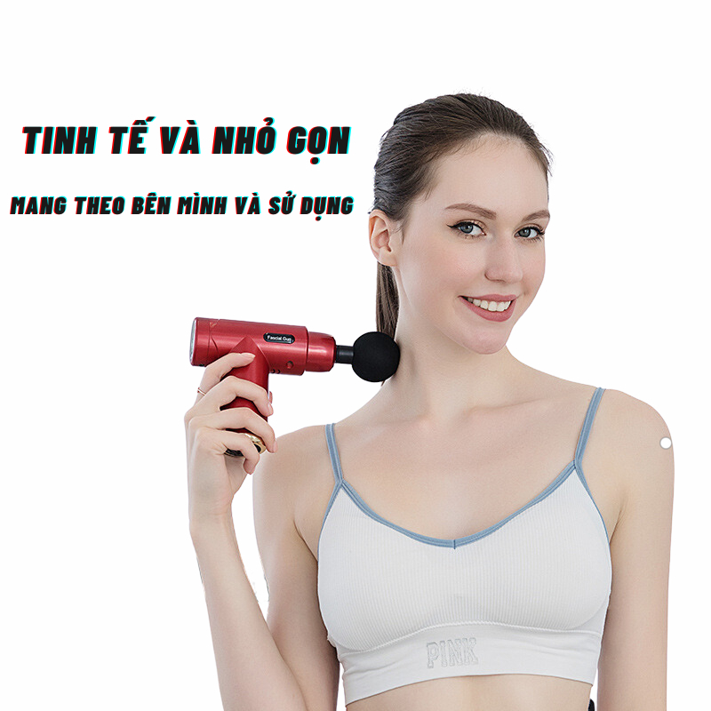 Máy massage cầm tay VD.STORE 6 chế độ giảm đau mỏi cơ bắp mát xa lưng vai cổ gáy mat xa toàn thân có đèn led