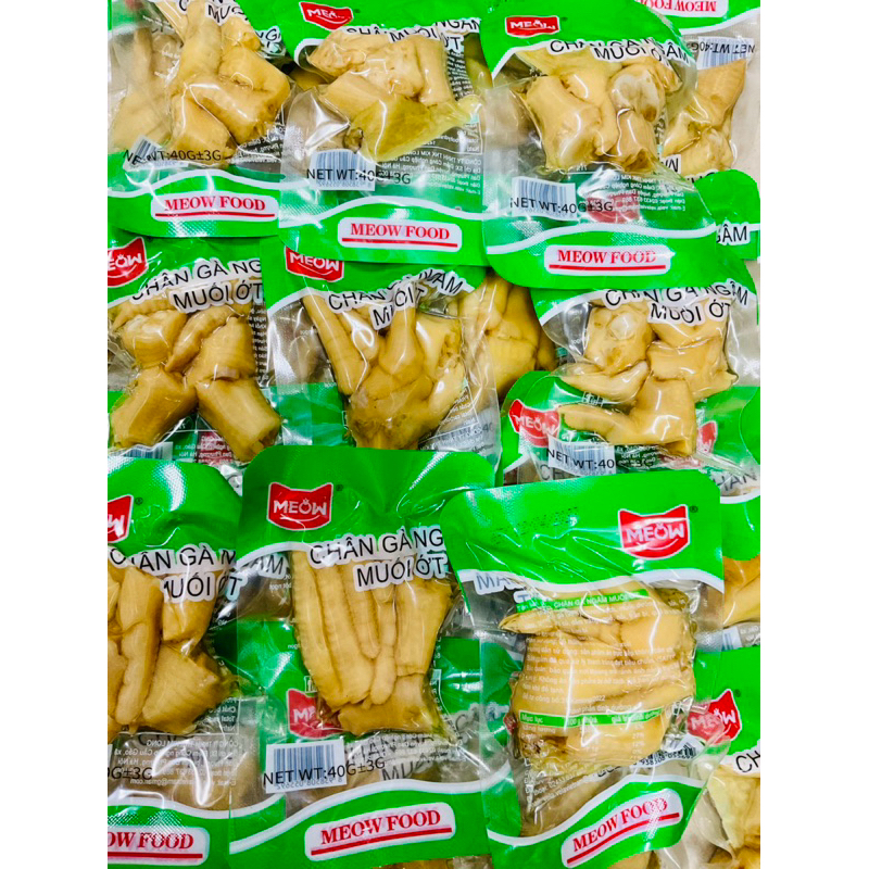 Chân gà chua cay Meow 40g cả chân/cắt miếng