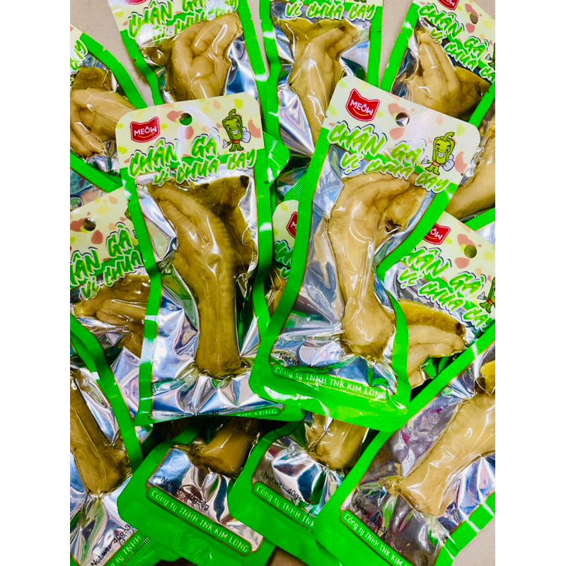 Chân gà chua cay Meow 40g cả chân/cắt miếng