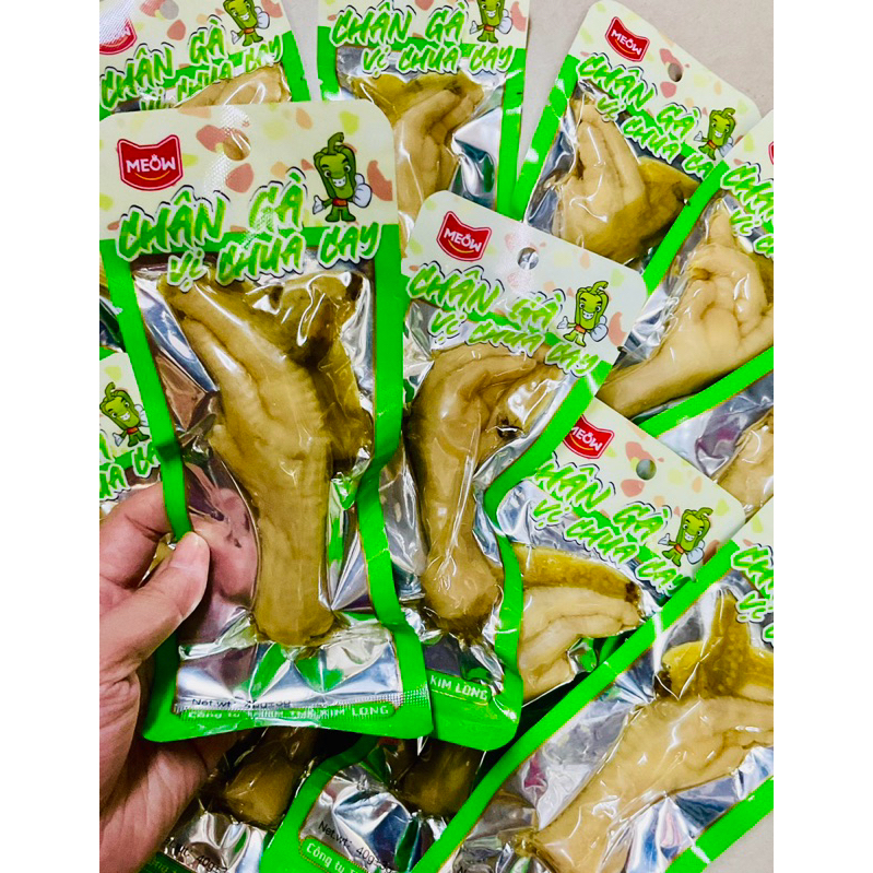 Chân gà chua cay Meow 40g cả chân/cắt miếng