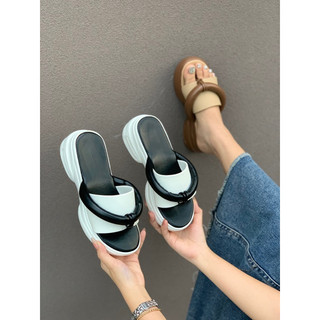 Dép quai ngang xỏ ngón gót 5cm