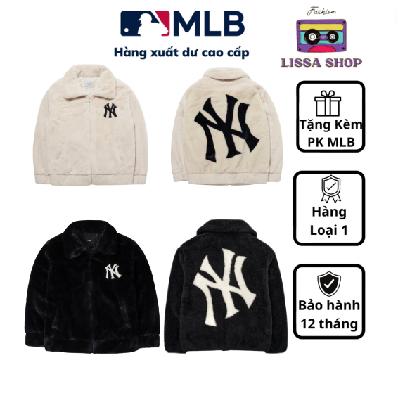 Áo khoác lông MLB 2 lớp chất liệu cao cấp dành cho nam và nữ