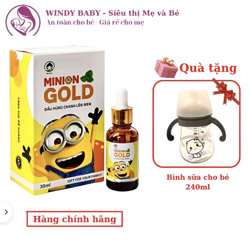 Tinh dầu húng chanh MINION Gold lên men 30ml