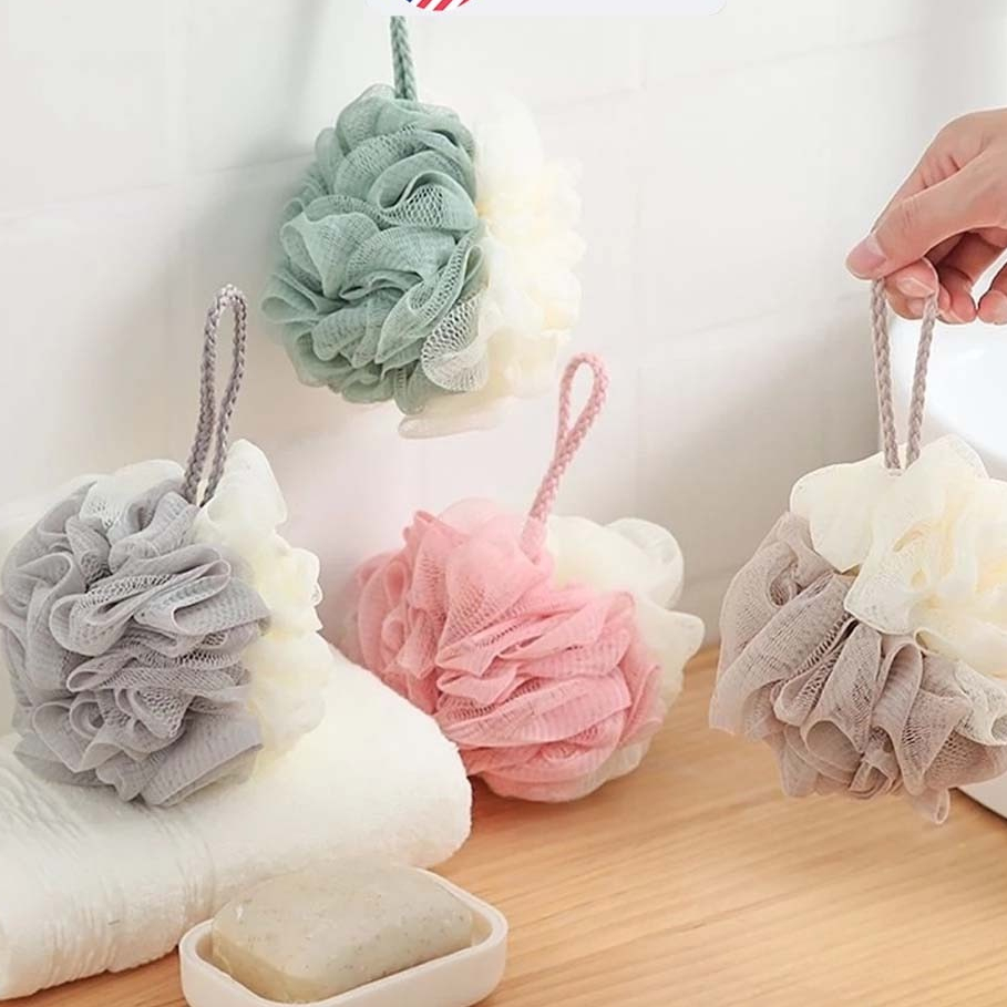 Bông Tắm Dài Bông Tắm Tròn Cao Câp Mềm Mại Dai Không Gây Đau Rát, Hàng NHẬP KHẨU