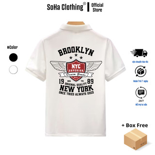 Áo Polo Nam SoHa Clothing thanh lịch vải cá sấu cao cấp thoáng mát chuẩn form PL04