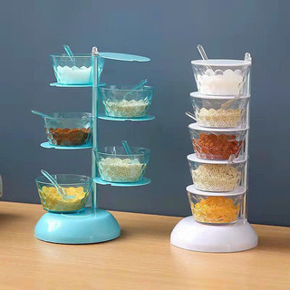 Kệ đựng gia vị 5 tầng xoay