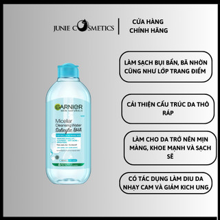 Nước làm sạch và tẩy trang cho mọi loại da Garnier Micellar Water 400ml