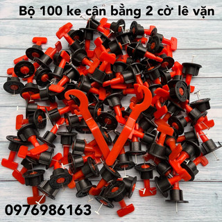 Bộ 100 ke vít cân bằng ốp lát gạch tái sử dụng nhiều lần (tặng kèm 2 cờ lê)