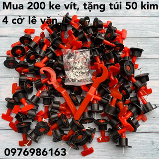 Bộ 200 ke vít cân bằng dùng nhiều lần ke cân bằng tái sử dụng (tặng kèm 50 đinh thay)