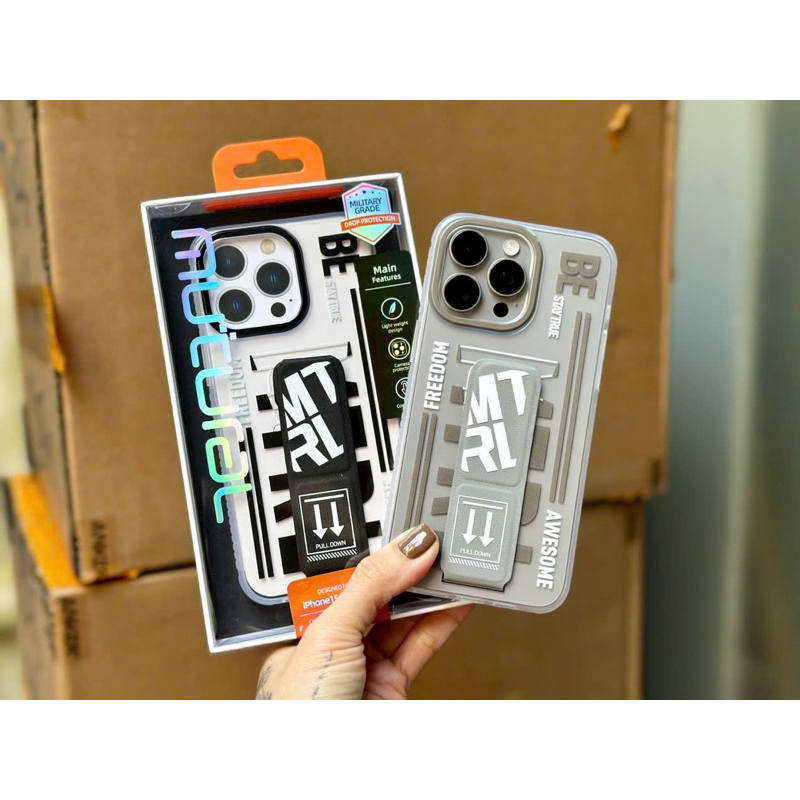 Ốp lưng mutural iPhone 15 pro max,15 pro kèm kệ dựng siêu tiện