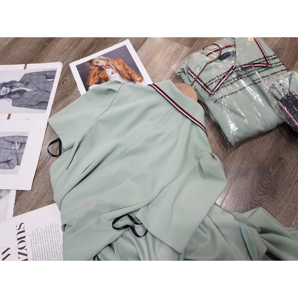 Đầm váy polo Tomy xòe nhún eo hàng xuất dư xịn nhiều màu