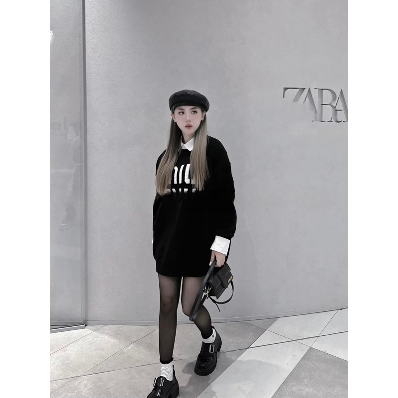 Áo Len Form Rộng MiuMiuu Hàng QC