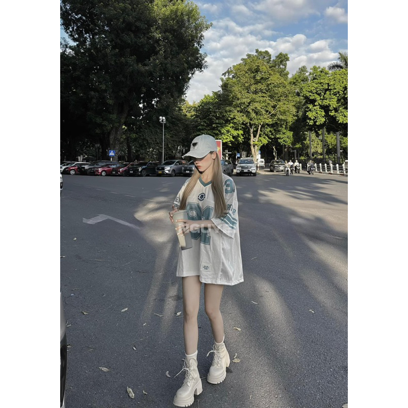 Áo Phông Bóng Chày Số 91 Hàng QC