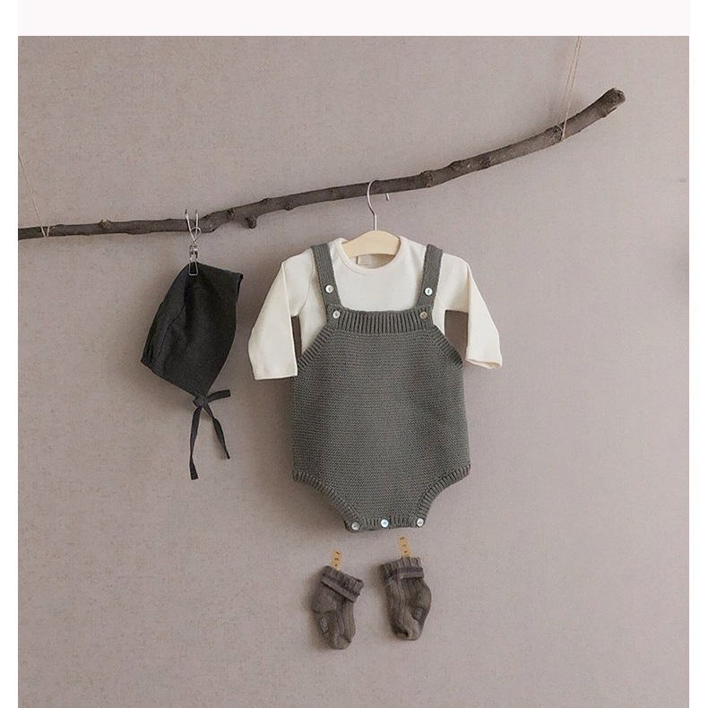 Áo cotton dài tay màu trơn BBAMMA phong cách Hàn Quốc cho bé Vivi Baby