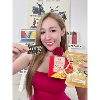 Trà giảm cân vị đào collagen x3 - trà đào giảm cân tặng detox