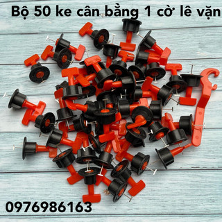 Ke cân bằng lát gạch tái sử dụng, Dụng cụ ốp lát gạch men. 1 gói 50 cái ke + 1 cờ lê