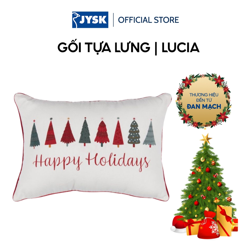 Gối tựa lưng | JYSK Lucia | cotton/polyester | nhiều màu | R35xD50cm