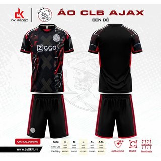 Bộ Đồ Đá Banh CLB Ajax màu đỏ đen