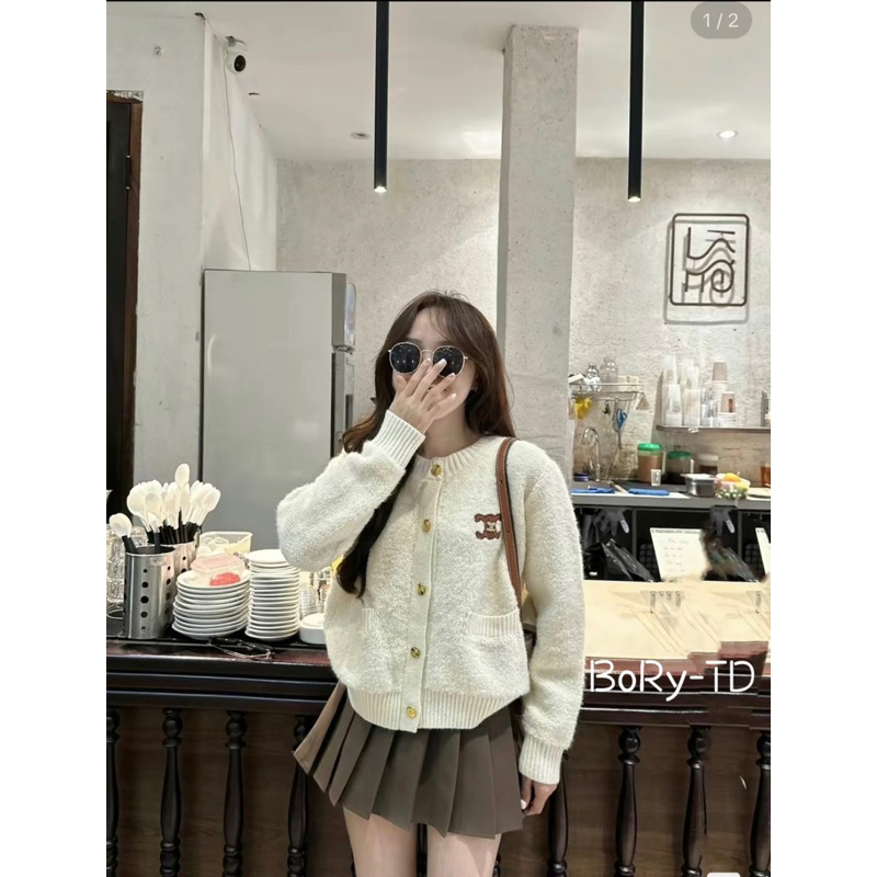 Áo khoác len lông Ce.Line siêu đẹp qcl1