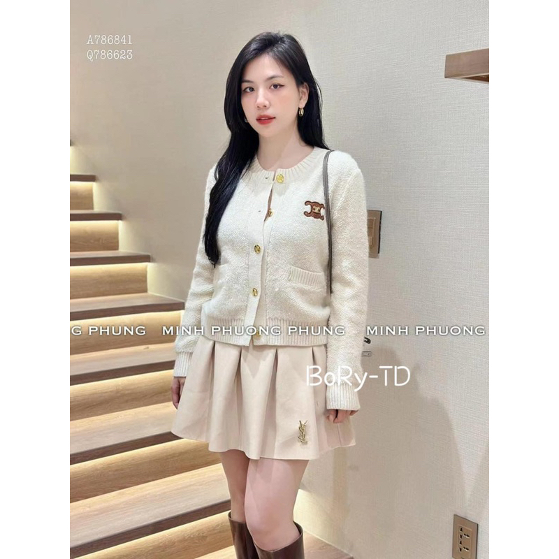 Áo khoác len lông Ce.Line siêu đẹp qcl1