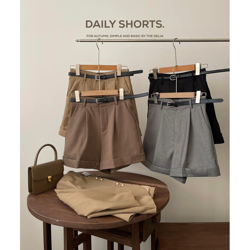 9817 QUẦN SHORT GẬP GẤU