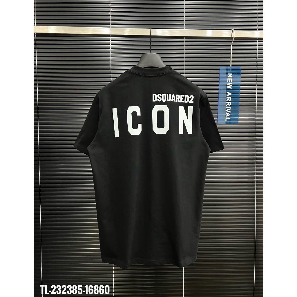 🔥Hot🔥Áo thun Dsquared2 2 khóa ngực in chữ lưng thiết kế hot trend Nam nữ New 2023