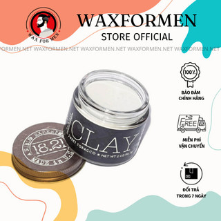 Sáp vuốt tóc nam 18.21 man made clay - wax for men