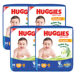 Cộng miếng - Tã/Bỉm Huggies quần/dán đủ size NB74/S88/M74/L68/XL62/XXL56 bao bì mới Skincare