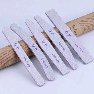 Dũa opi loại dầy 100/180, dũa nail, dũa móng tay hàng loại 1 nail thao nhi