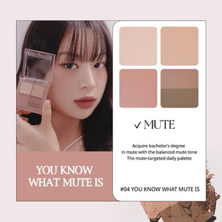 Phấn Mắt 4 màu Peripera Ink Pocket Shadow Palette (6.4g)