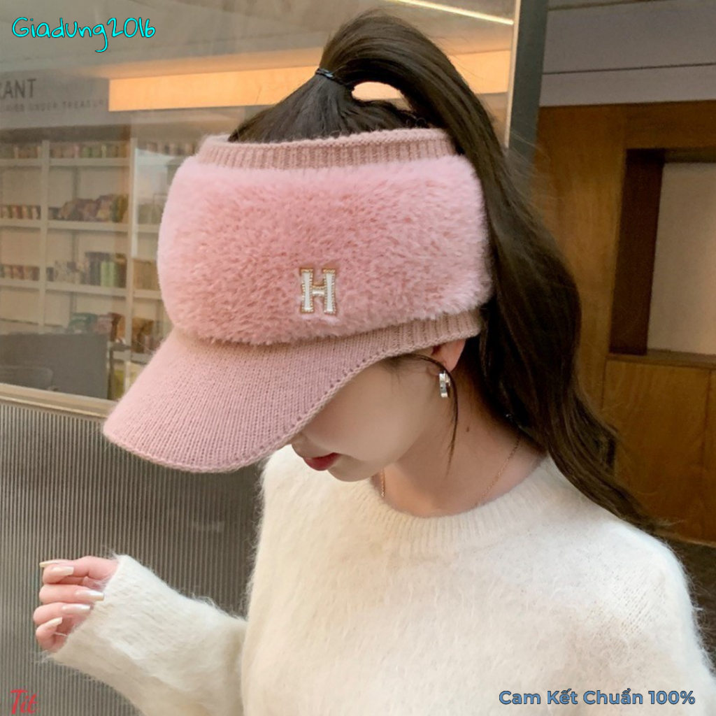 Mũ Len Lưỡi Trai, Nón Hở Đầu Chữ H 🌏FREE SHIP🌎 Chất Len Lông Dày Dặn Ấm Áp Mùa Đông ( Tuyển Sỉ )