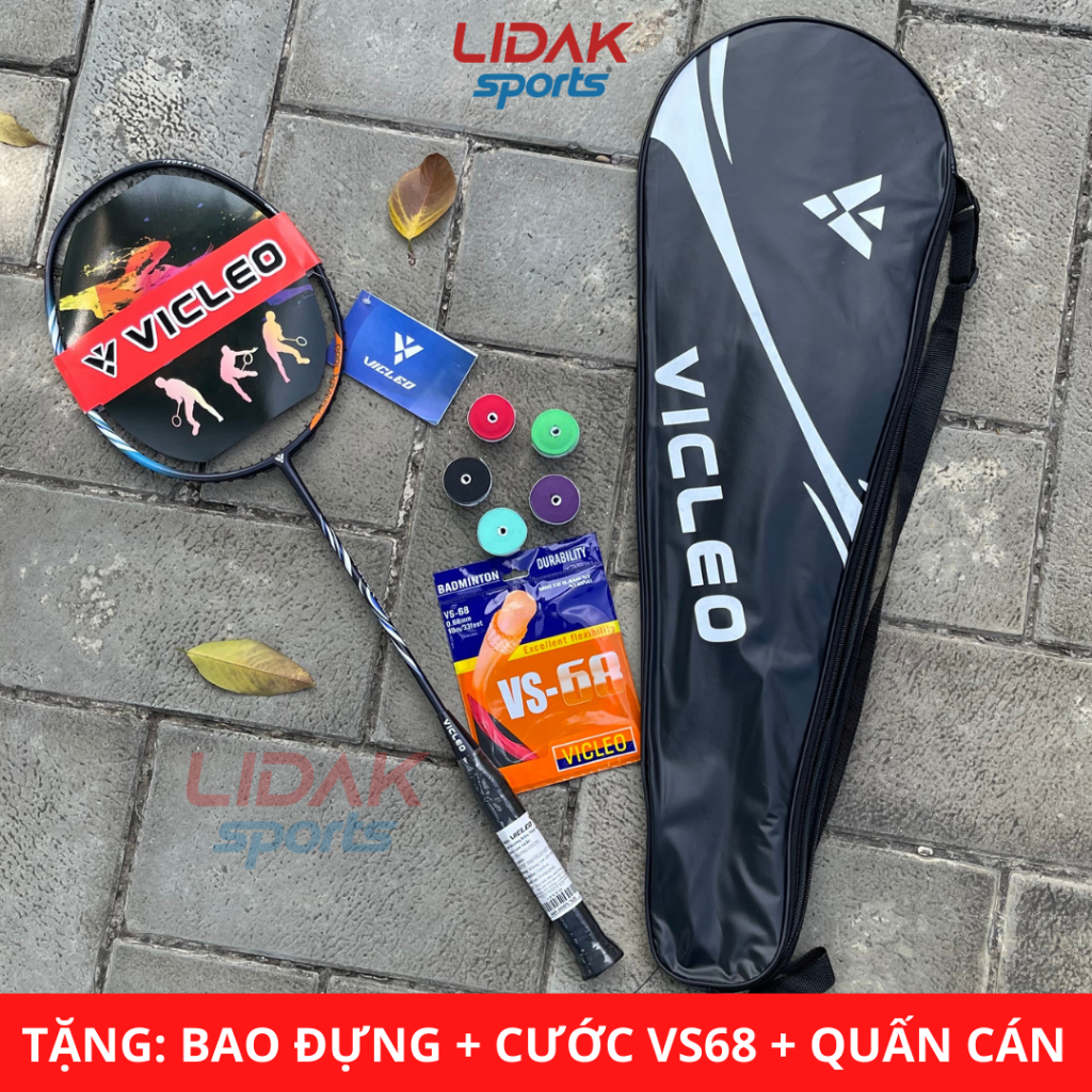 Vợt cầu lông căng 10kg, 11kg VICLEO POWER 1000S chính hãng khung vợt carbon siêu nhẹ công thủ toàn diện - LIDAK SPORT